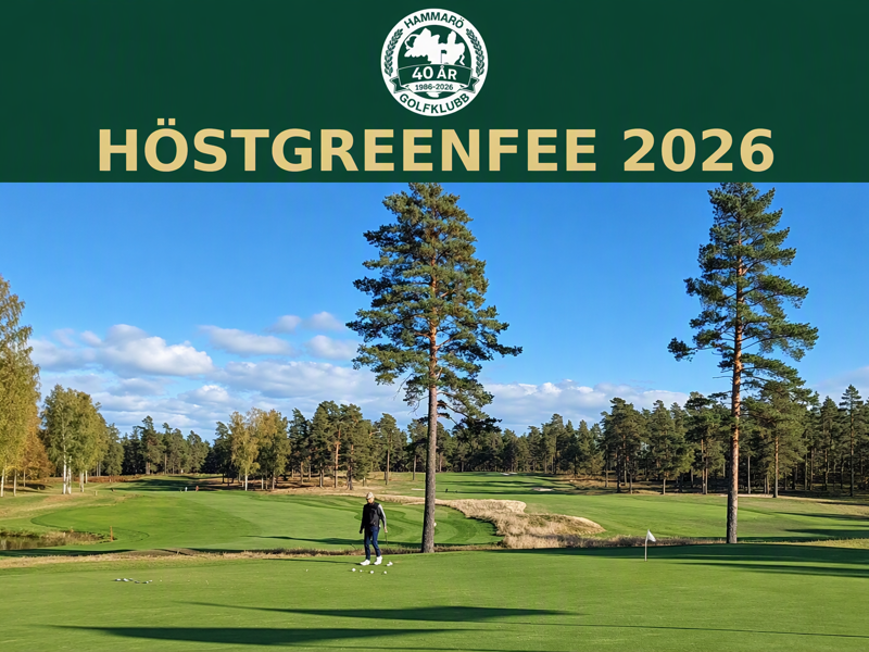 🍁 Höstgreenfee hos oss! 🍁