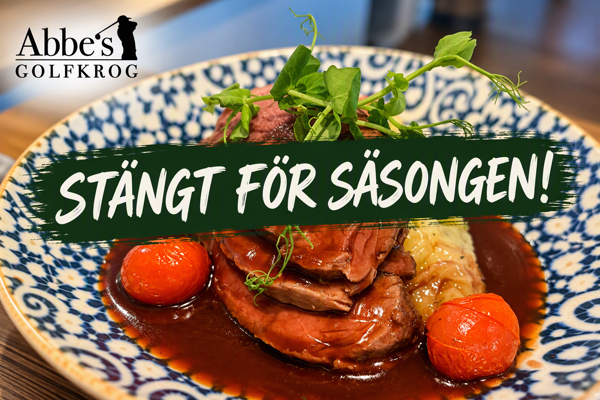 Restaurangen har stängt för säsongen!