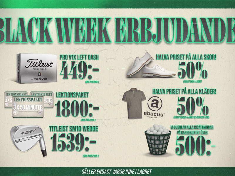 Black Week måndag 24/11 - fredag 28/11 🚀🖤💣