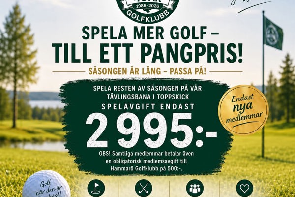 ⛳️ SPELA MER GOLF – TILL ETT PANGPRIS! 💚 